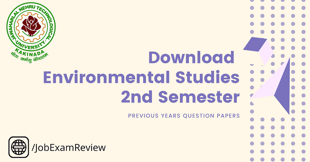 Environmental Studies 2nd sem